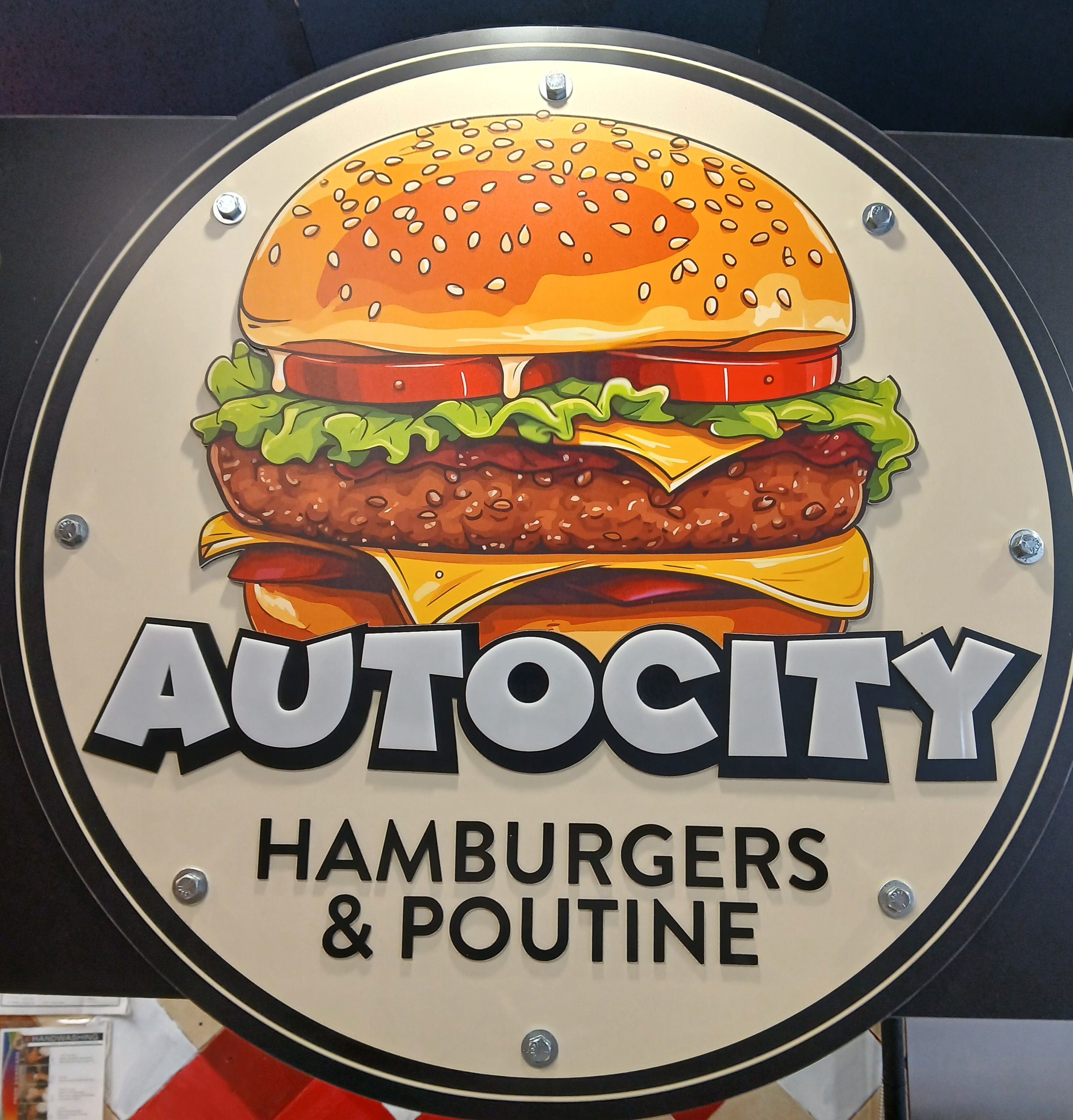Autocity Hamburgers and Poutine logo