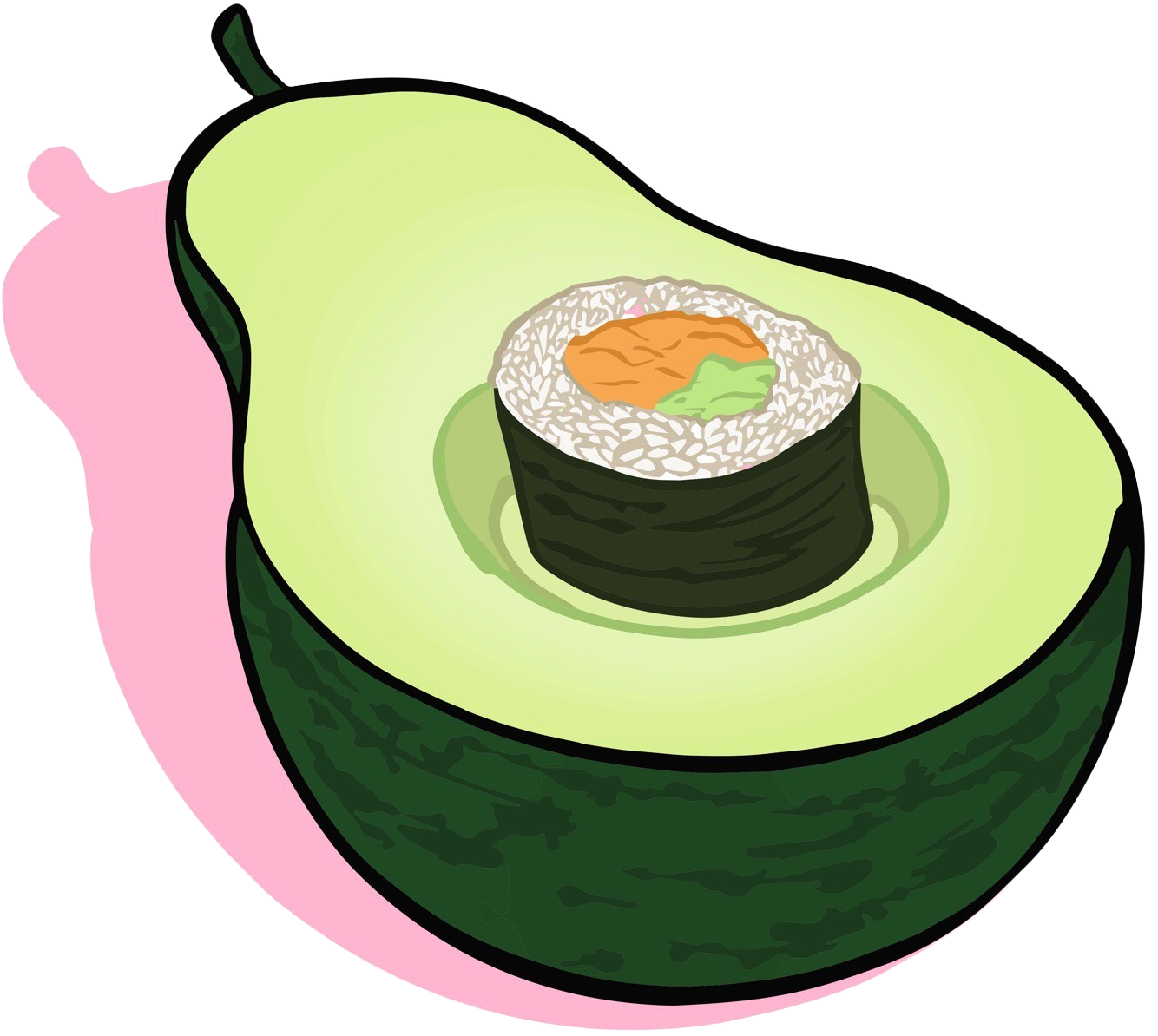 The Avocado Pit - Ahimsa Sushi logo